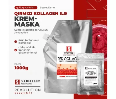 Qırmızı kollagen krem-maskası 1000g